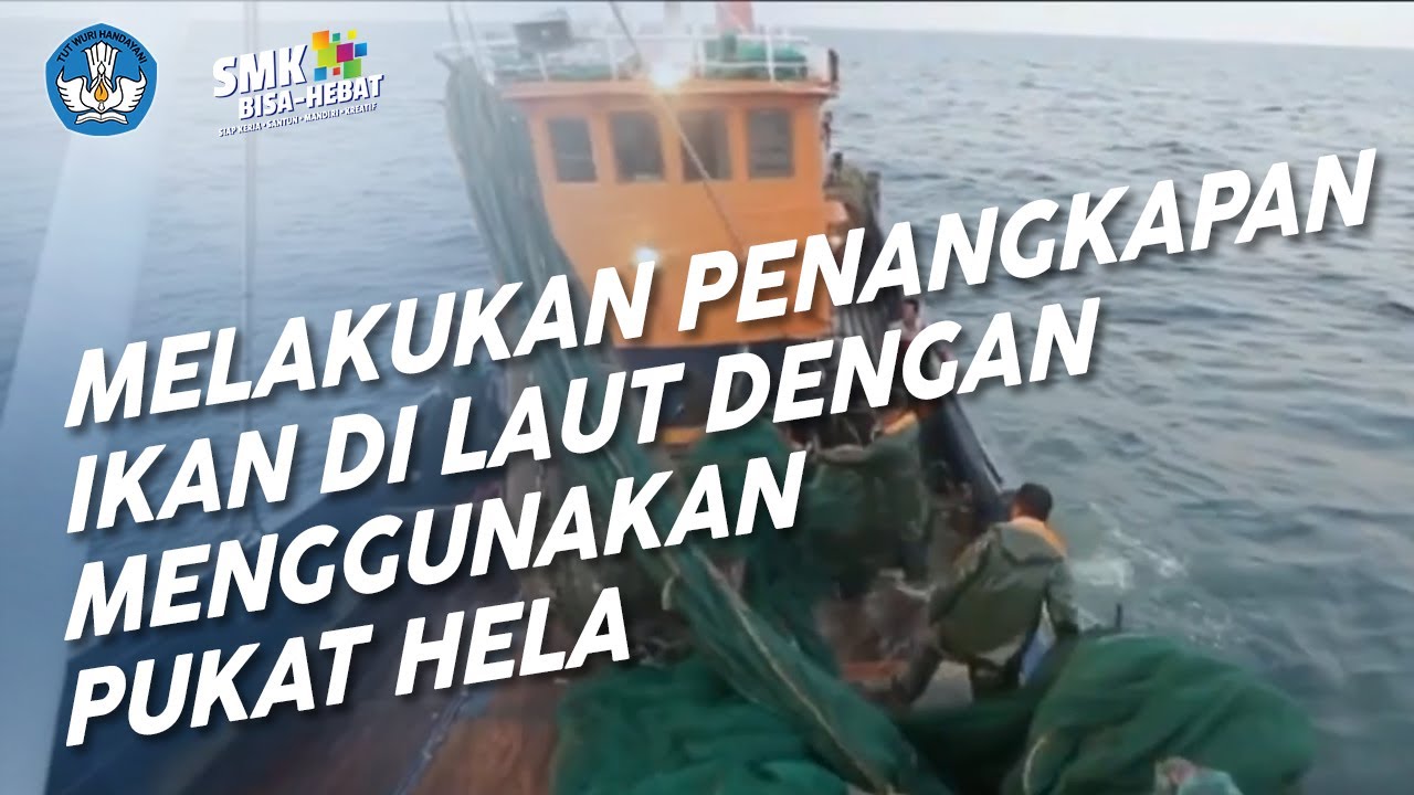 Melakukan Penangkapan Ikan Di Laut Dengan Menggunakan Pukat Hela